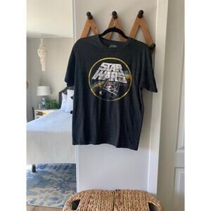 Women's Heather Gray "Star Wars" Fighter T-Shirt SZ Medium